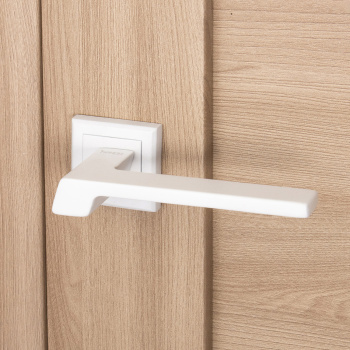 Ручка раздельная НОРА-М 111К Al, белый