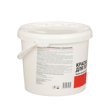 Краска акриловая 10 кг для потолков Первая Цена, белая база А, глубокоматовая