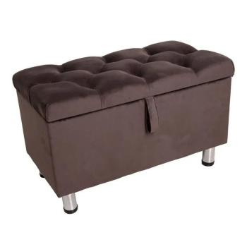 Банкетка FORPOST, 40х48х75 см, каретная стяжка, велюр конфетти корица, коричневый Банкетка FORPOST, 40х48х75 см, каретная стяжка, велюр конфетти корица, коричневый