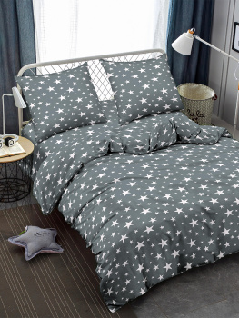 Постельное белье 1,5сп макосатин Amore Mio 23543 Stars, наволочки 70*70 - 2шт *1