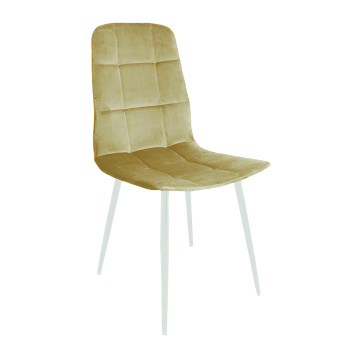 Стул FORPOST Руби Лайт, 43x88x41 см, велюр конфетти кремовый, бежевый Стул FORPOST Руби Лайт, 43x88x41 см, велюр конфетти кремовый, бежевый