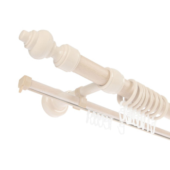 Карниз круглый d28мм Беленый дуб + U-шина 2,4 Магеллан *5