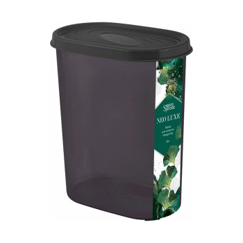 Банка для продуктов пластм. "NEO LUXE" 1,6л 155x90x188мм Дымчатый кварц SE300910079 *1/20