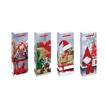 Пакет под бутылку «Новогоднее чудо», 12х35х9 см