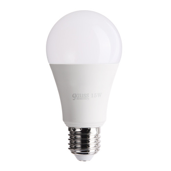 Лампа светодиодная Gauss Elementary, Е27, груша A60, 15 Вт, 1320 Лм, 3000 К, теплый белый