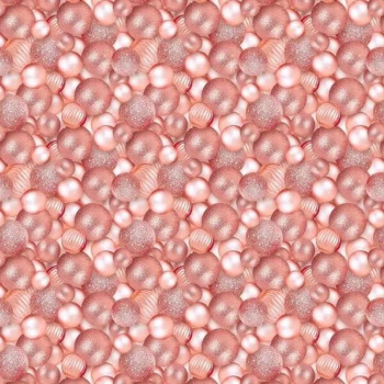 Бумага упаковочная 50х70 см Волшебные шары, розовое золото (1 лист)