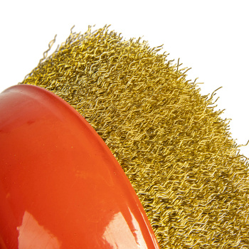 Щетка-крацовка"чашка"с гайкой, круч.пров.0,3мм150мм/М14*2"888"(арт.3499150)*1/20