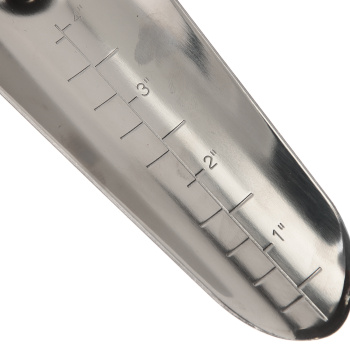 Совок посадочный L-315, узкий, нерж покр, двукомп пластик ручка, со шкалой (0456-2) ЦИ *1/12/72