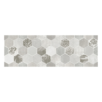 Плитка декоративная LB Ceramics Гексацемент, 200х600х9 мм, светло-серый