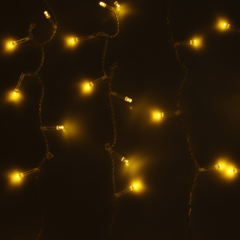 Гирлянда «Занавес» Luazon Lighting, 2х1.5 м, 8 режимов, теплый белый, 360 LED, IP20, 220 В