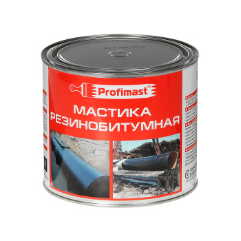 Мастика резинобитумная 2 л Profimast, гидроизоляционная