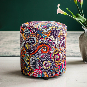 Пуф FORPOST, 40х40х44 см, бочка, велюр, мандала Пуф FORPOST, 40х40х44 см, бочка, велюр, мандала