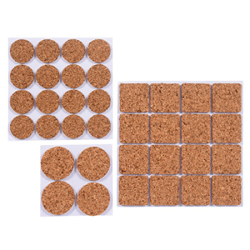 Протекторы износостойкие из пробки d20мм, d28мм, d25*25мм "VORTEX" (арт.26006) *1