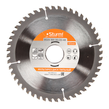 Диск пильный 165*30/20мм 48 зубьев Мульти рез (9023-165-30/20-48) Sturm *1/10/50