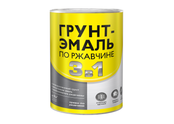 Грунт-эмаль 0.7 кг по ржавчине Первая Цена, черная