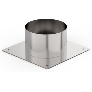 Потолочно-проходной узел ДППУ d120 Х холодный нерж.AISI439/оцин. круглый *1/16