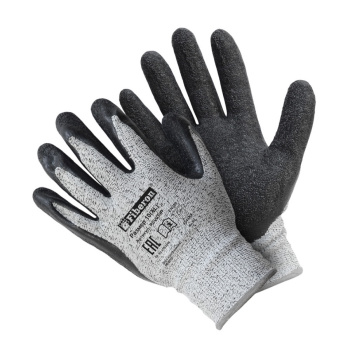 Перчатки рабочие полиэстер, со стекловол с текстурир латекс покр р-р10(XL) PSV039P "Fiberon"*1/12/60