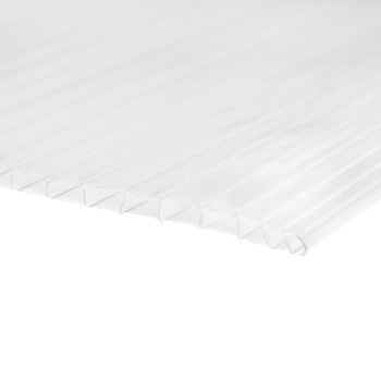 Поликарбонат 3.5 мм сотовый, 2.1х6 м, 0.36 кг/м², прозрачный