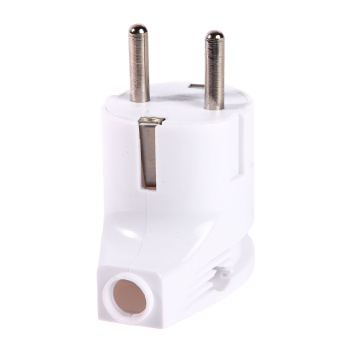 Вилка штепсельная   А105 белая угловая з/к  16А *10/30/300