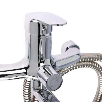 Смеситель для ванны Milardo Simp SIMSB02M10, длинный излив, однорычажный, с лейкой