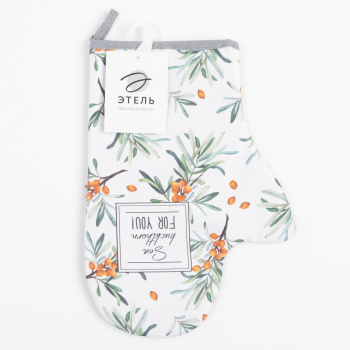 Варежка-прихватка 20*28см Berry garden саржа, 100% хлопок Этель *1