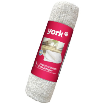 Салфетка д/уборки д/пола Х/Б 60х80см Белая 022230 "York" *1/30