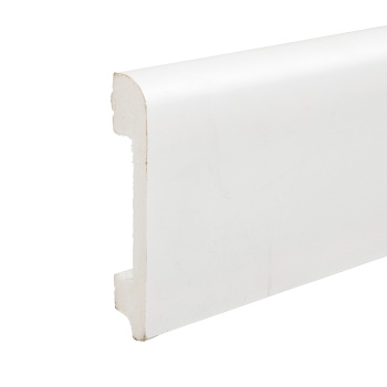 Плинтус напольный 2 м Солид 1 UHD 05, 80 мм, белый