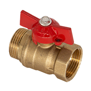 Кран шаровый 3/4" (Ø20) М/П бабочка СТМ (ОПТИМА) SOFMB034 *1/15/120