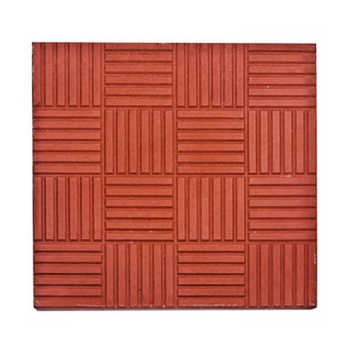 Тротуарная плитка Паркет, 300х300х30 мм, красный