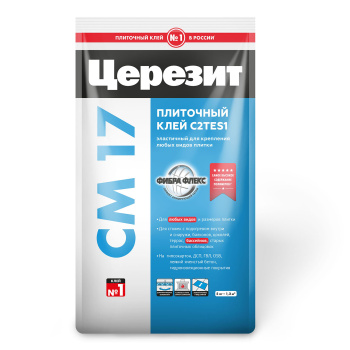 Клей для плитки Церезит СМ 17 Супер Флекс, эластичный, 5 кг Клей для плитки Церезит СМ 17 Супер Флекс, эластичный, 5 кг