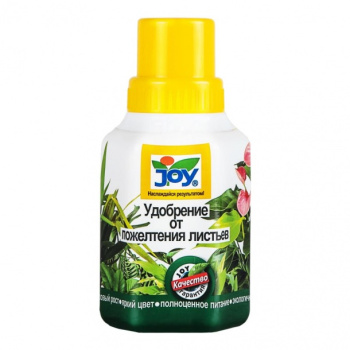 Удобрение JOY "От пожелтения листьев" 0,25л (Страда) *24