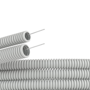 Труба гофрированная с зондом IEK, ПВХ, Ø 16 мм, 25 м