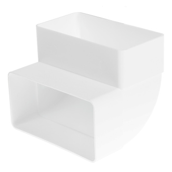 Колено плоское вертикальное 60х120мм 612КВП *1/24