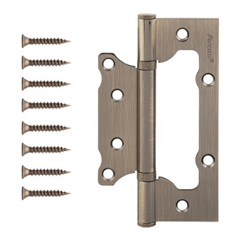 Петля без врезки 125*75*2,5мм БРОНЗА АВ (комплект 2шт.) AVERS *1/6/48