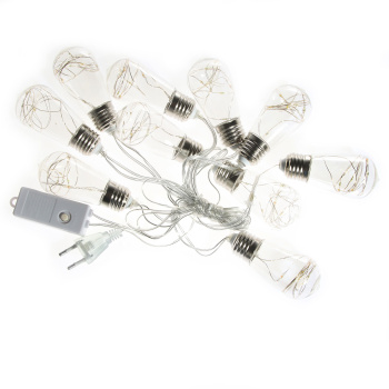 Гирлянда «Нить» Luazon Lighting, 3 м, 8 режимов, мульти, лампочки, 80 LED, IP20, 220 В