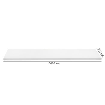 Подоконник ПВХ, 300х3000 мм, белый