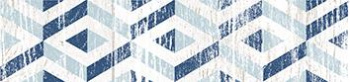 Бордюр LB Ceramics Натвуд Геометрия, 75х300 мм, белый