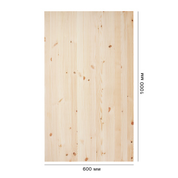 Мебельный щит 1000х600х18 мм Арелан, сорт В