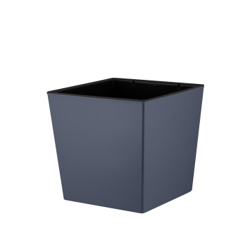 Кашпо пластм. "London CUBE"  4,2л 177х177мм h184мм со вставкой Вулканический серый IG780010026 *1/6