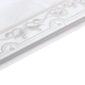 Панель ПВХ 2700х250 мм КронаПласт UNIQUE, династия бордо с глиттером серебро, 0.675 м²