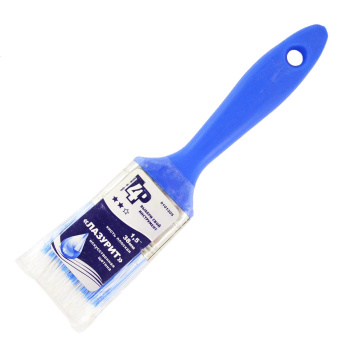 Кисть плоская  КФ-1,5 "Лазурит" (арт.0101205/0111422)  38мм пласт.ручк.искусст.щетина *12/720