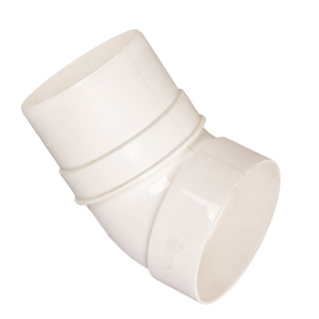 Колено трубы 80 мм Docke Standard, 45°, белый