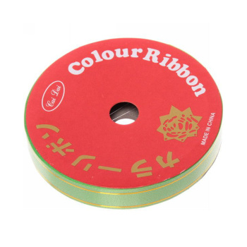 Лента для декорирования "Блеск"1,6 см, 10 м, Зеленый, ПВХ