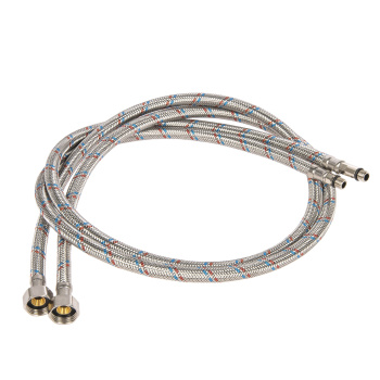 Шланг соединительный к смесителю 120 см нерж.сталь VALFEX М10*18-1/2" уп.2шт *1/40