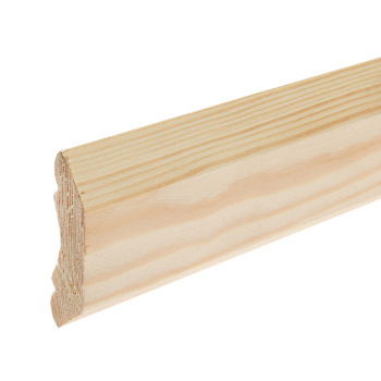 Плинтус 2.2 м, 50 мм, сращенный, бессучковый, классический Плинтус 2.2 м, 50 мм, сращенный, бессучковый, классический