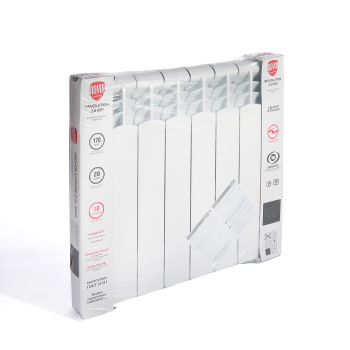 Радиатор алюминиевый 8 секций Royal Thermo Revolution, 500 мм, белый