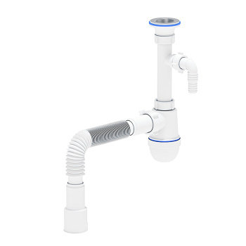 Сифон бутылочный 1 1/4"*40 с отводом, с гибкой трубой 40x40/50 АНИ С1315 *1/30