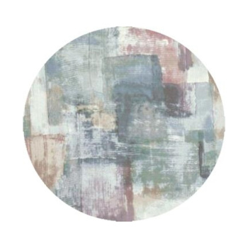 Ковер 2000х2000 мм Витебские ковры Версаль, ворсовый, круг, 3.14 м², голубой